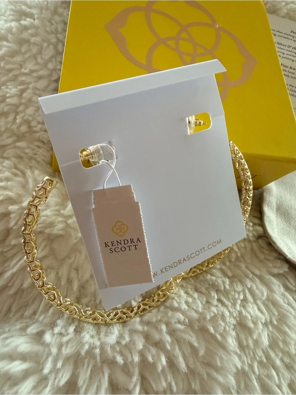 Kendra Scott Gold Maggie 2.5 Hoop Earrings